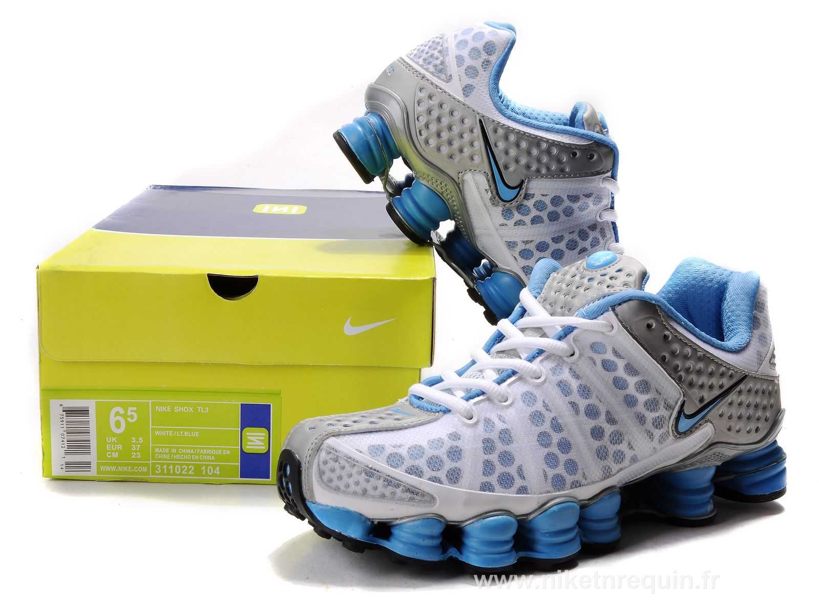 femmes argenté et bleu Nike Shox TL3 (3).JPG